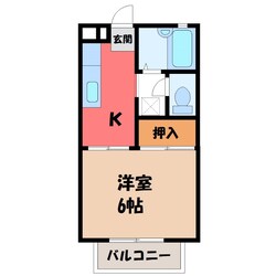 白石コーポの物件間取画像